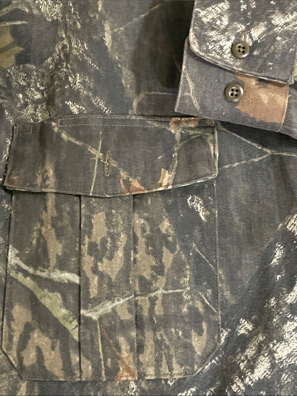 Vintage Camouflage Field Shirt Jacket - Green/Brown - Picture 4 of 7